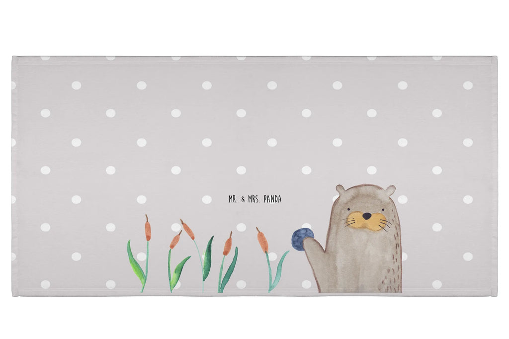 Hand towel otter Stone bathroom, big, bath towel, Towel, children, baby, towels, otter, marten, sea otter, European otter, water mammal, aquatic animal, baby otter, predator, water, otter gifts, animal lover, gift ideas for animal lovers, animal, mammal, water animal, gifts for people in love, Otter Sea Otter Lake Otter