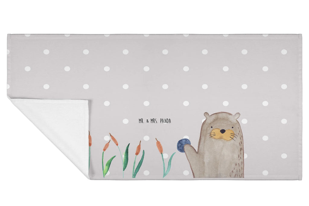 Hand towel otter Stone bathroom, big, bath towel, Towel, children, baby, towels, otter, marten, sea otter, European otter, water mammal, aquatic animal, baby otter, predator, water, otter gifts, animal lover, gift ideas for animal lovers, animal, mammal, water animal, gifts for people in love, Otter Sea Otter Lake Otter