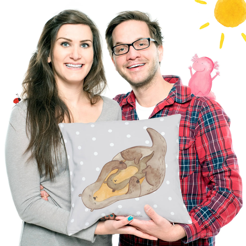 Cushion otter child bedroom, settee, 40x40, cushion, Pillow, pillows, pillow case, pad, 40 x 40, bed, soft, fluffy, sofa, couch, otter, marten, sea otter, European otter, water mammal, aquatic animal, baby otter, predator, water, otter gifts, animal lover, gift ideas for animal lovers, animal, mammal, water animal, gifts for people in love, Otter Sea Otter Lake Otter