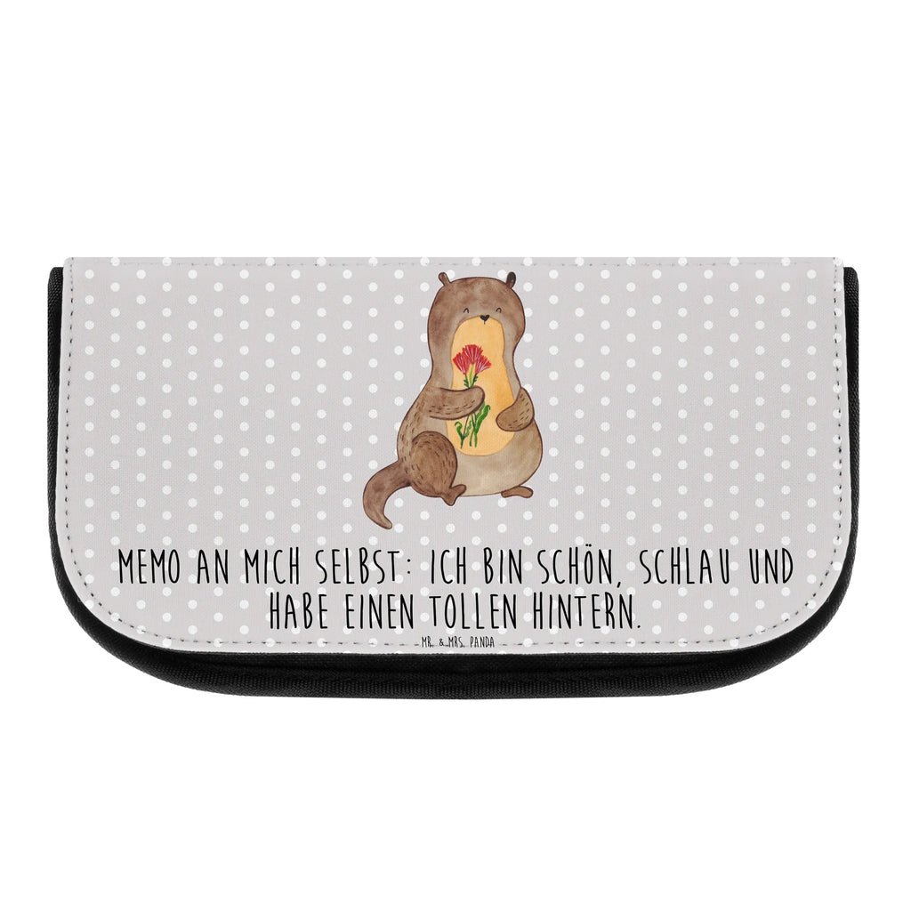 Kosmetiktasche Otter Blumenstrauß Schminkbeutel, reiseschminktasche, toilettenbeutel, Schminktäschchen, Make-Up Bag, Reisenecessaires, Beautybag, utensilientasche, Waschbeutel, Organizer Tasche, kleines Täschchen, beauty case, kosmetik beutel, Toilettentasche, Waschtasche, beauty tasche, reise kosmetiktasche, Beauty Bag, Kosmetiktasche, bad tasche, Necessaire, kulturtäschchen, zubehörtasche, Schminktasche, kosmetiktäschchen, Kulturbeutel, hygiene tasche, Kulturtasche, Otter, Fischotter, Seeotter, Otter Seeotter See Otter