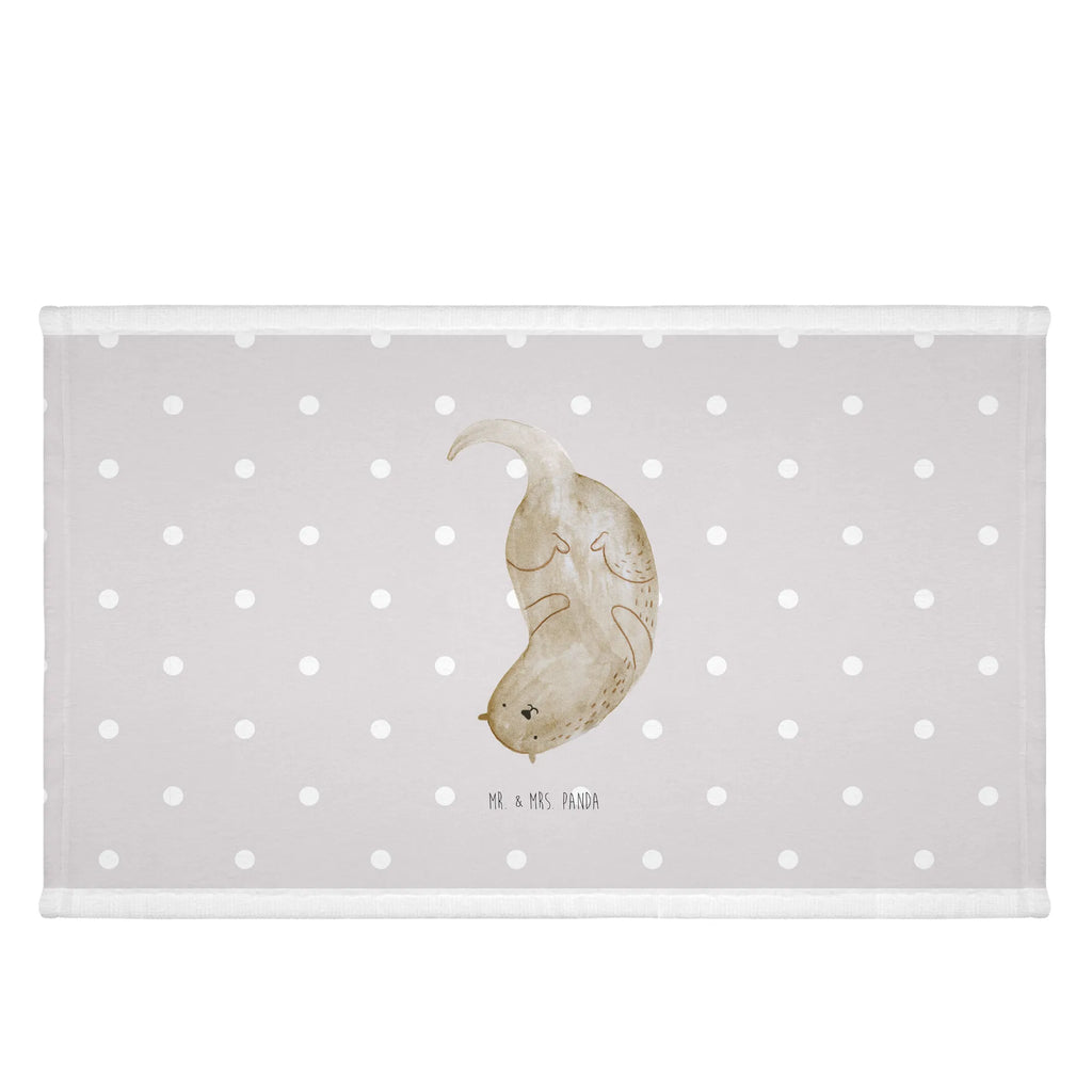 Hand towel otter upside down children, baby, big, bath towel, towels, Towel, bathroom, otter, marten, sea otter, European otter, water mammal, aquatic animal, baby otter, predator, water, otter gifts, animal lover, gift ideas for animal lovers, animal, mammal, water animal, gifts for people in love, Otter Sea Otter Lake Otter