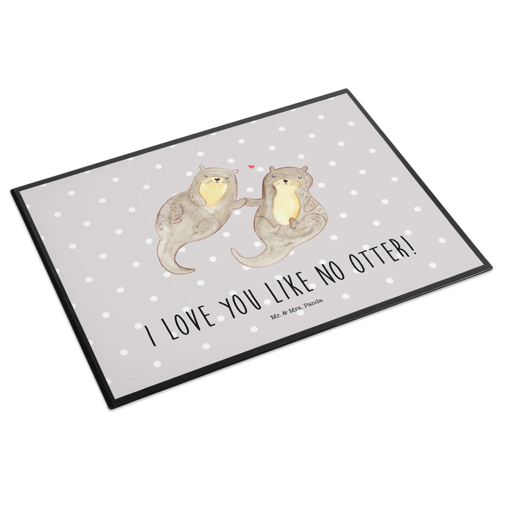 Desk pad otter holding hands girl, office, desk, underlay, children, Desk pad, otter, marten, sea otter, European otter, water mammal, aquatic animal, baby otter, predator, water, otter gifts, animal lover, gift ideas for animal lovers, animal, mammal, water animal, gifts for people in love, Otter Sea Otter Lake Otter