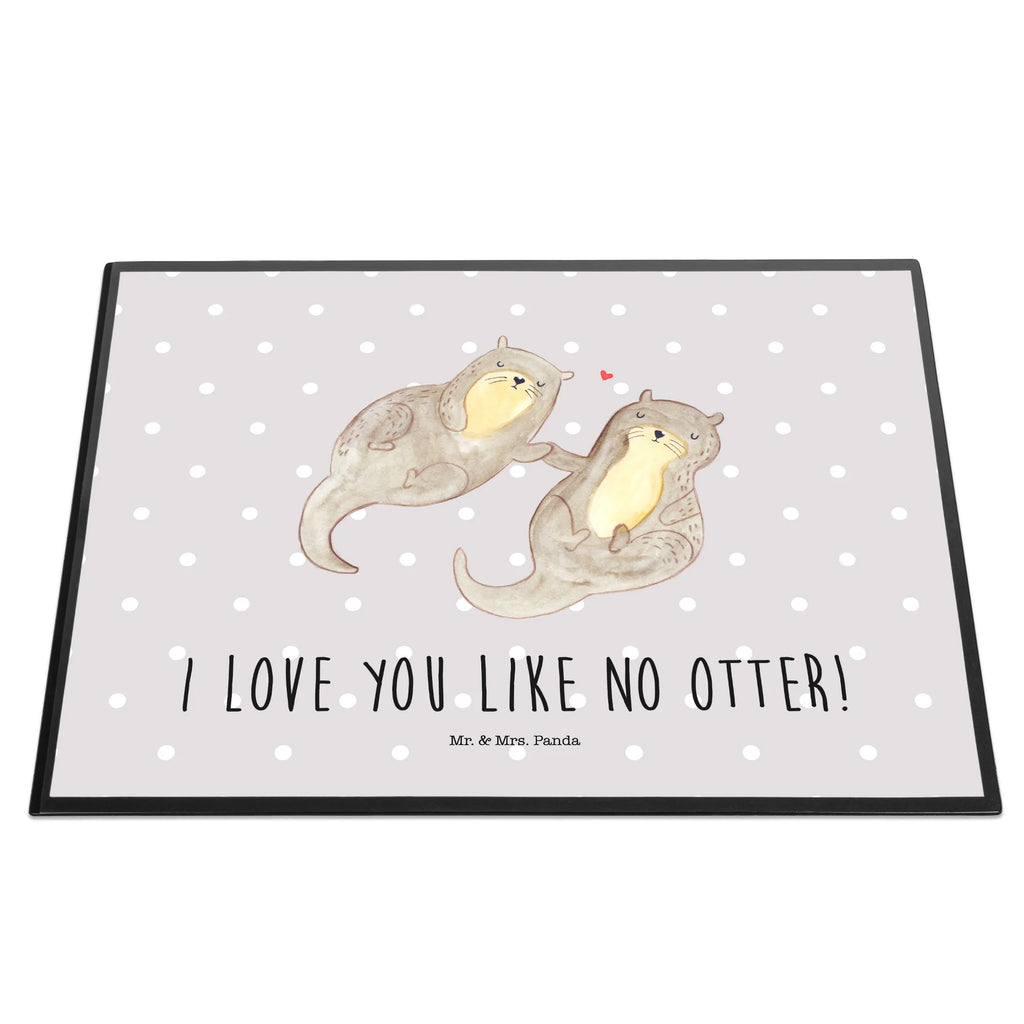 Desk pad otter holding hands girl, office, desk, underlay, children, Desk pad, otter, marten, sea otter, European otter, water mammal, aquatic animal, baby otter, predator, water, otter gifts, animal lover, gift ideas for animal lovers, animal, mammal, water animal, gifts for people in love, Otter Sea Otter Lake Otter