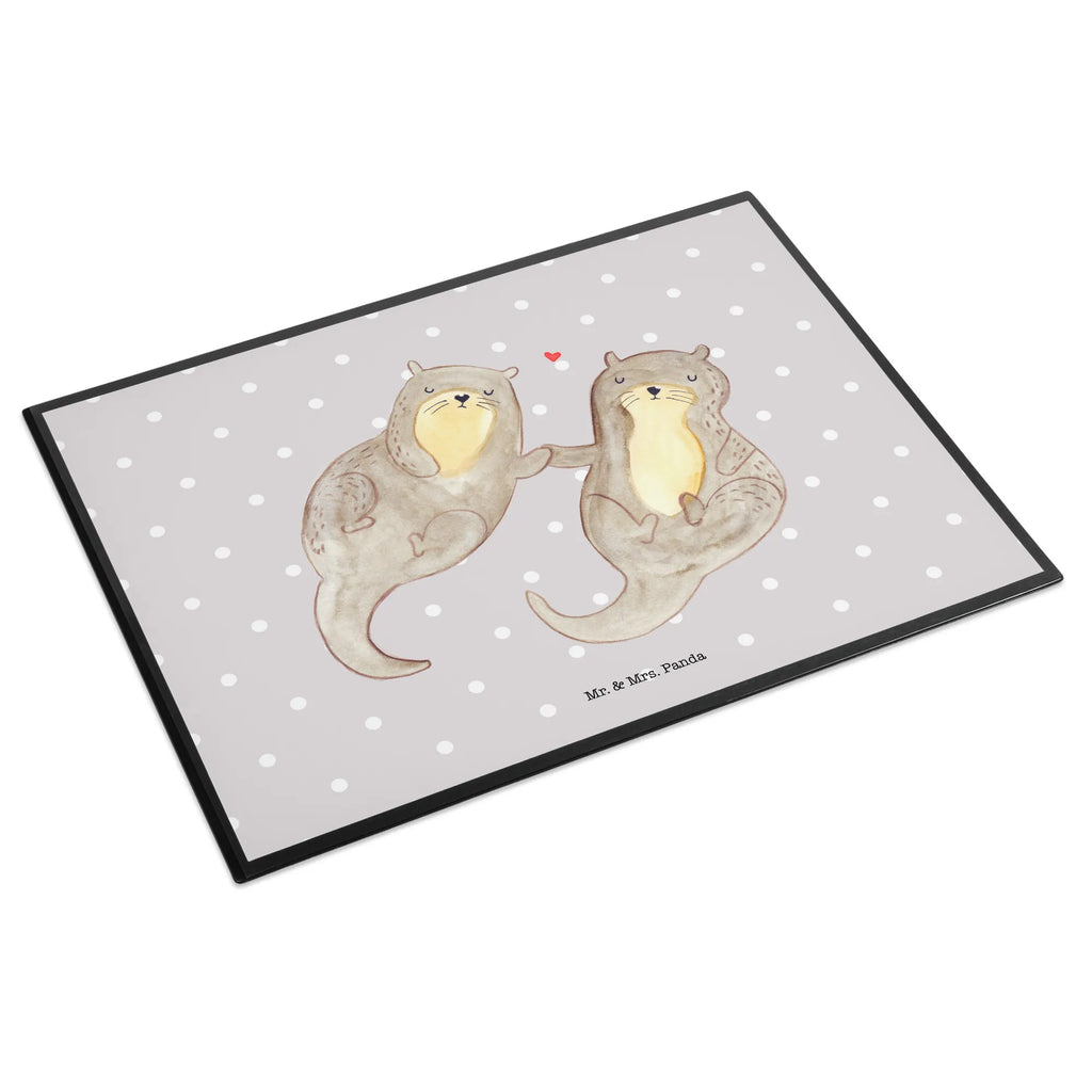 Desk pad otter holding hands girl, office, desk, underlay, children, Desk pad, otter, marten, sea otter, European otter, water mammal, aquatic animal, baby otter, predator, water, otter gifts, animal lover, gift ideas for animal lovers, animal, mammal, water animal, gifts for people in love, Otter Sea Otter Lake Otter
