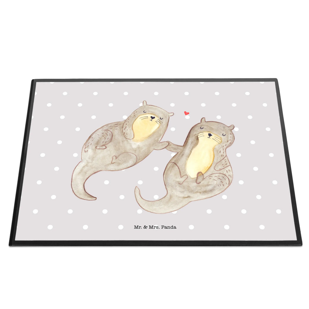 Desk pad otter holding hands girl, office, desk, underlay, children, Desk pad, otter, marten, sea otter, European otter, water mammal, aquatic animal, baby otter, predator, water, otter gifts, animal lover, gift ideas for animal lovers, animal, mammal, water animal, gifts for people in love, Otter Sea Otter Lake Otter