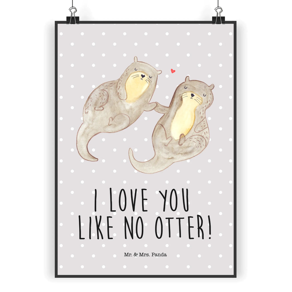 Poster otter holding hands wanddeko, kunstdruck poster, Designposter, Wandschmuck, Wanddekoration, kunstposter, Posterdruck, wandkunst, Bild, kunst für die wand, Wanddeko Bild, Wandposter, grafikposter, wanddruck, Deko Bild, Plakat, Poster, Bild für Wand, drucke, Wandbild, Mr. & Mrs. Panda Poster, Kunstdruck, Seeotter, Fischotter, Otter, Otter Seeotter See Otter