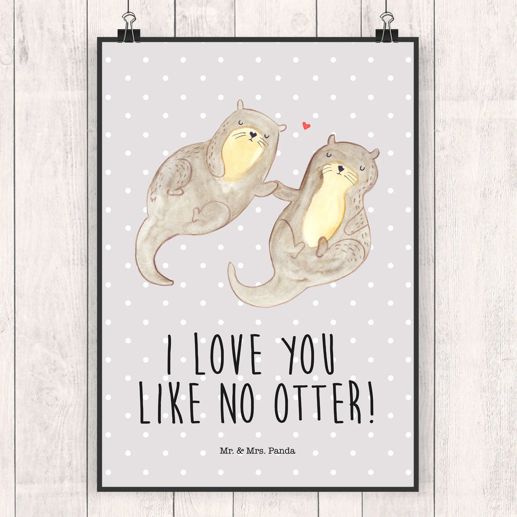 Poster otter holding hands wanddeko, kunstdruck poster, Designposter, Wandschmuck, Wanddekoration, kunstposter, Posterdruck, wandkunst, Bild, kunst für die wand, Wanddeko Bild, Wandposter, grafikposter, wanddruck, Deko Bild, Plakat, Poster, Bild für Wand, drucke, Wandbild, Mr. & Mrs. Panda Poster, Kunstdruck, Seeotter, Fischotter, Otter, Otter Seeotter See Otter