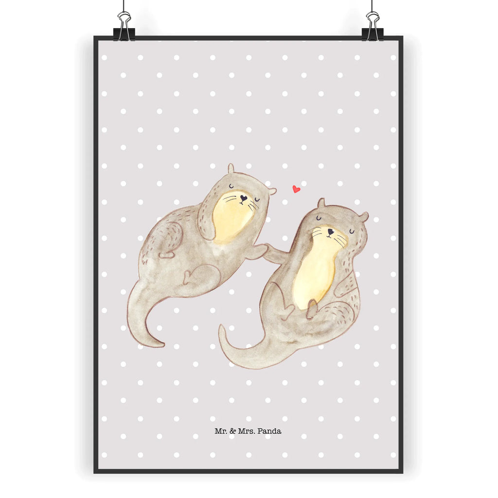 Poster otter holding hands wanddeko, kunstdruck poster, Designposter, Wandschmuck, Wanddekoration, kunstposter, Posterdruck, wandkunst, Bild, kunst für die wand, Wanddeko Bild, Wandposter, grafikposter, wanddruck, Deko Bild, Plakat, Poster, Bild für Wand, drucke, Wandbild, Mr. & Mrs. Panda Poster, Kunstdruck, Seeotter, Fischotter, Otter, Otter Seeotter See Otter