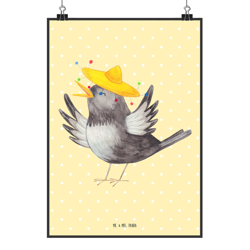 Plakat kruk Sombrero Bild, Poster, Wandschmuck, Wandbild, Design Poster, Wanddeko Bild, wanddruck, Deko Poster, Plakat, grafikposter, kunstdruck poster, Wandposter, kunstposter, wanddeko, wandkunst, Designposter, Panda Poster, Wanddekoration, Posterdruck, Mr. & Mrs. Panda Poster, typografie poster, Kunstdruck, drucke, Deko Bild, Tiermotive, Gute Laune, Lustige Sprüche, Tiere, Motivation, Froh, glücklich sein, Vögel, Glück Spruch, Elster, Spruch Positiv, Fröhlich sein, Rabe, Vogel