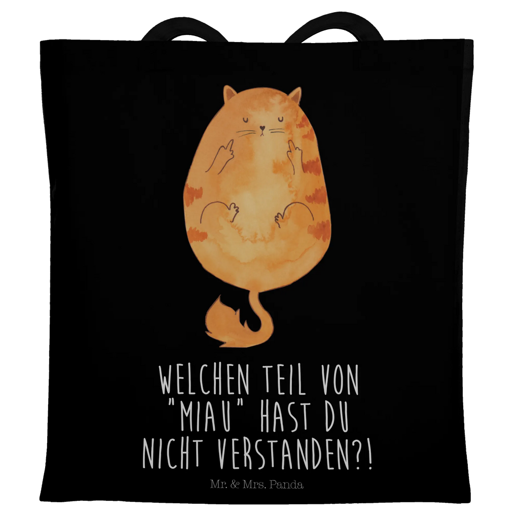 Tragetasche Katze Mittelfinger Stofftasche, Tasche, Tragetasche, Beutel, Jutetasche, Stoffbeutel, Schultertasche, Umhängetasche, Laptoptasche, Shopper, Jutebeutel, Einkaufstasche, Einkaufstüte, Beuteltasche, Badetasche, Strandtasche, Katze, Katzenmotiv, Katzenfan, Katzendeko, Katzenfreund, Katzenliebhaber, Katzenprodukte, Katzenartikel, Katzenaccessoires, Katzensouvenirs, Katzenliebhaberprodukte, Katzenmotive, Cats, Kater, Katzen, Cat, Mietze