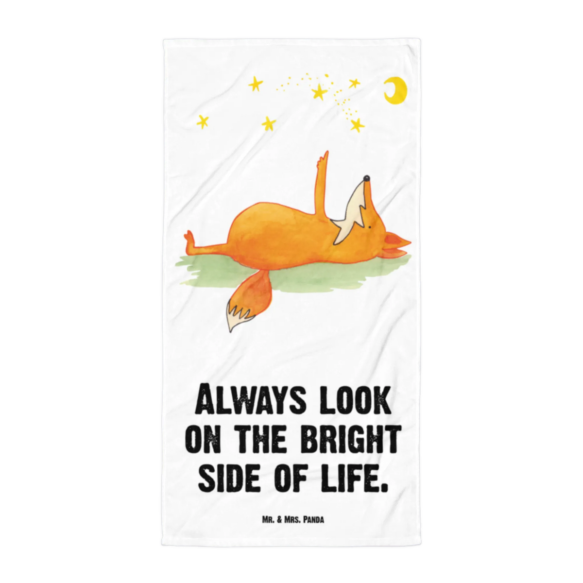 XL bath towel Fox Stars animal lover, foxes, forest wildlife, clever as a fox, Romance, Saying beautiful, Saying positive, words of consolation