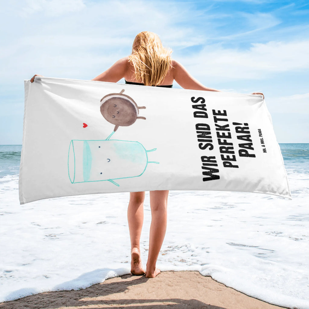 XL bath towel milk biscuit large beach towel, extra large swim towel, XL bath towel, oversized towel, spa towel, luxury bath sheet, small animals, cute, funny, cute animal motives, hand drawn, small world, funny sayings, good mood, happy, gifts, gift ideas, special gifts, animal lover, card, cookie, romantic, coffee, milk, biscuit, motif sweet, Milk, cookies, perfect couple, invitation breakfast