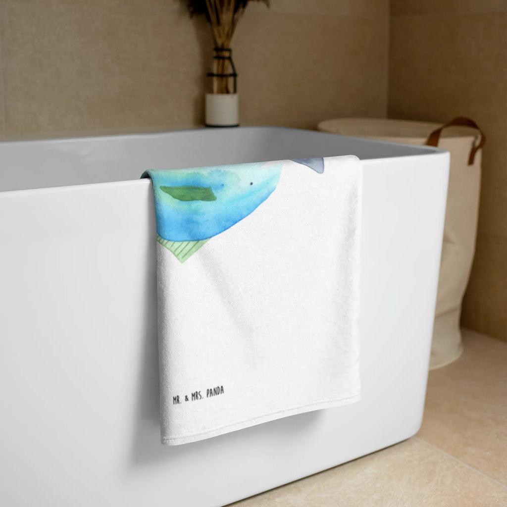 XL ręcznik kąpielowy wieloryb tuńczyk Motywy zwierzęce, dobra energia, zabawne powiedzonka, zwierzęta