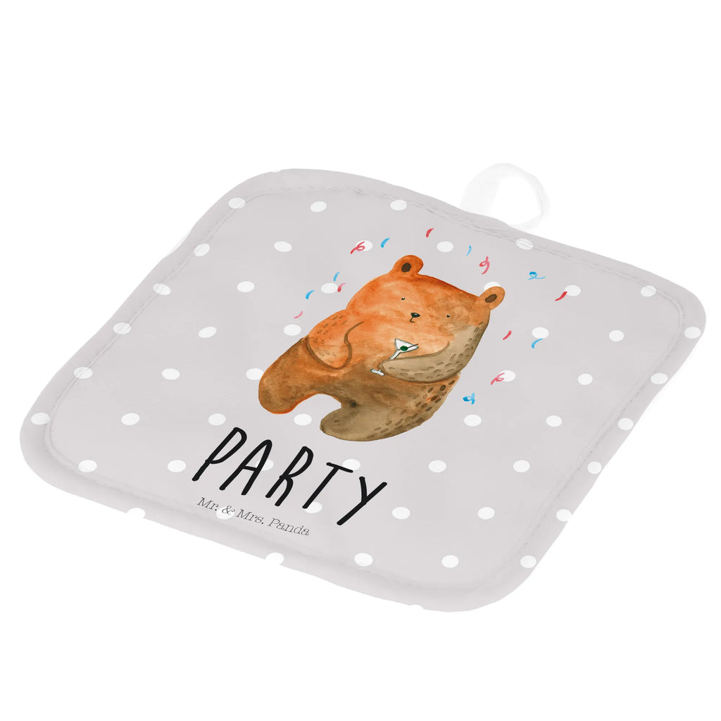 2er Set Topflappen  Bär Party Topflappenset, Topflappen Set, Topflappen 2er Set, Topflappen, 2er Set Topflappen, topfhalter, Topfuntersetzer, Topfhandschuhe, Bär, Teddy, Teddybär, Lustig, Geschenk, Abfeiern, Mitbringsel, Party, Geburtstag, Geburtstagsgeschenk, Feiern, Gute Laune