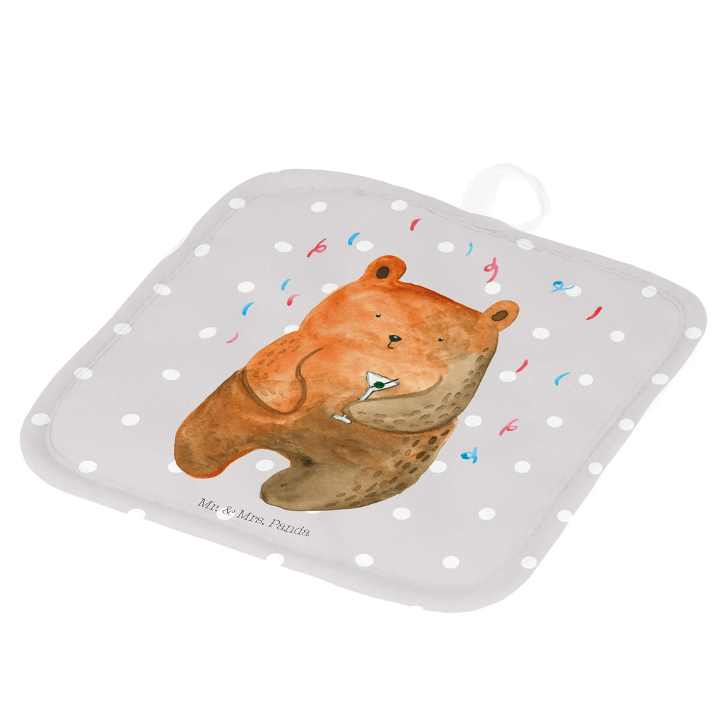 2er Set Topflappen  Bär Party Topflappenset, Topflappen Set, Topflappen 2er Set, Topflappen, 2er Set Topflappen, topfhalter, Topfuntersetzer, Topfhandschuhe, Bär, Teddy, Teddybär, Lustig, Geschenk, Abfeiern, Mitbringsel, Party, Geburtstag, Geburtstagsgeschenk, Feiern, Gute Laune