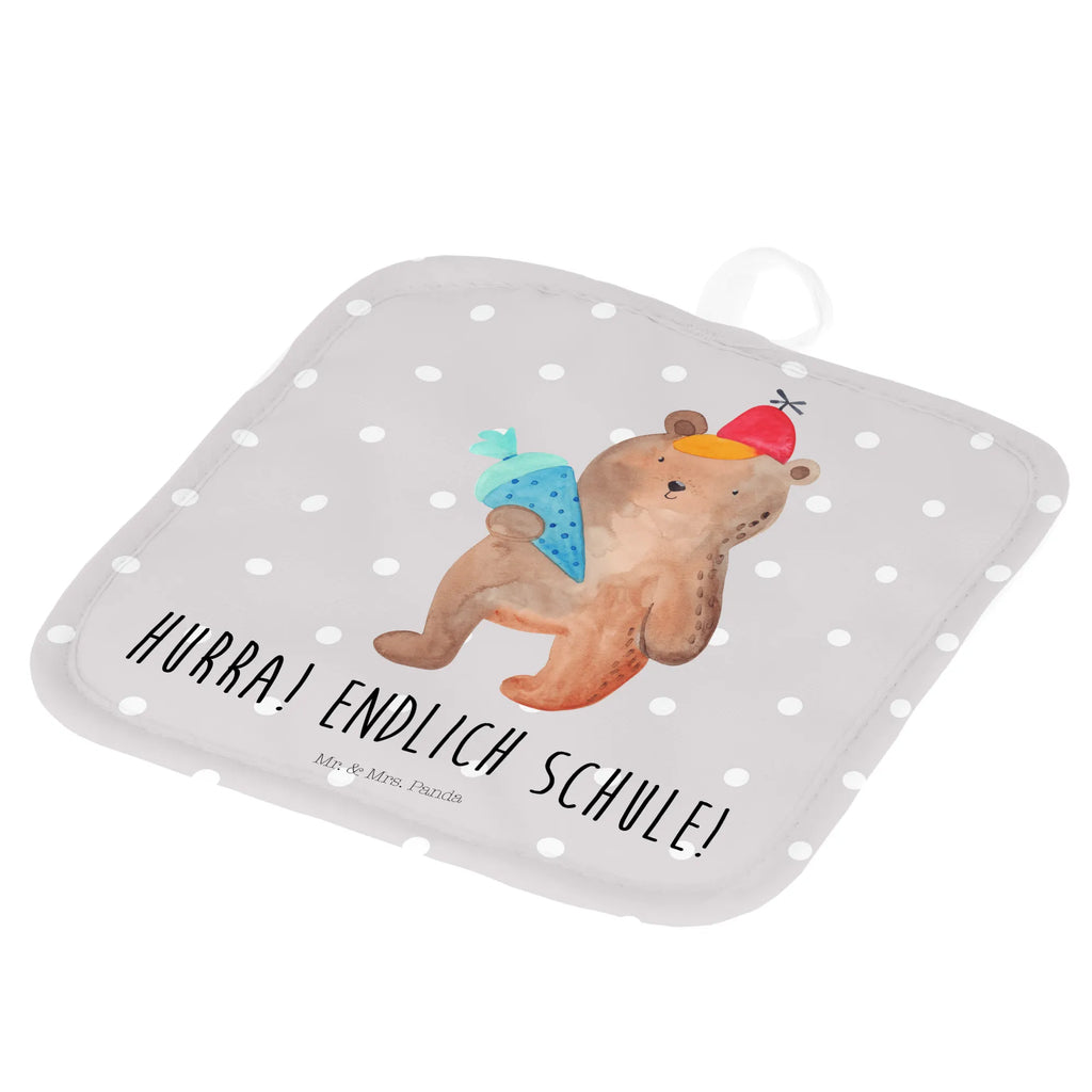 2-elementowy zestaw podkładek pod garnki Niedźwiedź Torebka szkolna Topflappen lustig, Topflappenset, Topflappen Set, Topfhandschuhe, Ofenhandschuh, Topflappen mit Spruch, Topfhandschuh, Topfuntersetzer, Topflappen 2er Set, Topflappen, Ofenhandschuhe, Schöne Topflappen, Bär, Teddy, Teddybär, Erster Schultag Geschenk, Schulanfang, Einschulung Geschenk, Grundschule, Schulbeginn, Bär Motiv, Schule Geschenk, Schultüte