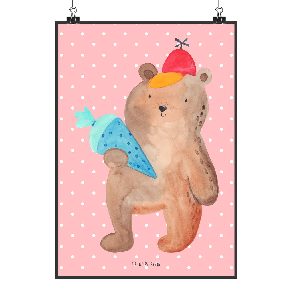 Plakat Niedźwiedź Torebka szkolna Bild für Wand, wanddruck, drucke, Mr. & Mrs. Panda Poster, Designposter, wanddeko, wandkunst, Plakat, Deko Bild, grafikposter, Kunstdruck, Wanddekoration, Posterdruck, kunstdruck poster, Wandbild, Wanddeko Bild, Bild, Wandposter, kunstposter, kunst für die wand, Poster, Wandschmuck, Teddybär, Bär, Teddy, Grundschule, Schulbeginn, Einschulung Geschenk, Schule Geschenk, Bär Motiv, Schultüte, Schulanfang, Erster Schultag Geschenk