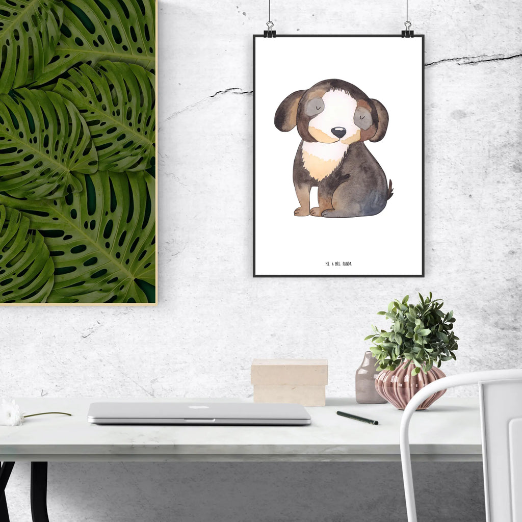 Poster Hund Entspannen wanddeko, Wandschmuck, Wandposter, Mr. & Mrs. Panda Poster, drucke, grafikposter, Posterdruck, wanddruck, Poster, kunstdruck poster, Wanddeko Bild, Wandbild, Wanddekoration, Bild für Wand, wandkunst, Plakat, kunst für die wand, kunstposter, Kunstdruck, Designposter, Bild, Deko Bild, Tierliebhaber, Haustier, Hundemotiv, Hundebesitzer, Hunderasse, Hund, Sprüche, Hundeliebe, Liebe, Schwarzer Hund, Hundeglück
