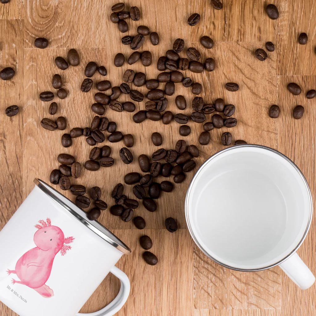 Camping Emaille Tasse Axolotl null Campingtasse, Emailletasse, Kaffeebecher, Kaffeetasse, Teetasse, Emaille Becher, Emaille Tasse, wandertasse, wanderbecher, Pott, reisetasse, Campingbecher, Reisebecher, Tasse Emaille, Metalltasse, Blechtasse, Tasse, Teebecher, blechbecher, metallbecher, Trinkbecher, becher emaille, emaillebecher, Becher, Molch, Axolotl, Zufrieden, Fröhlich, Lebensweisheit, Vergnügt, Liebe, Lebensstil, Axolot, Weisheit, Freundin