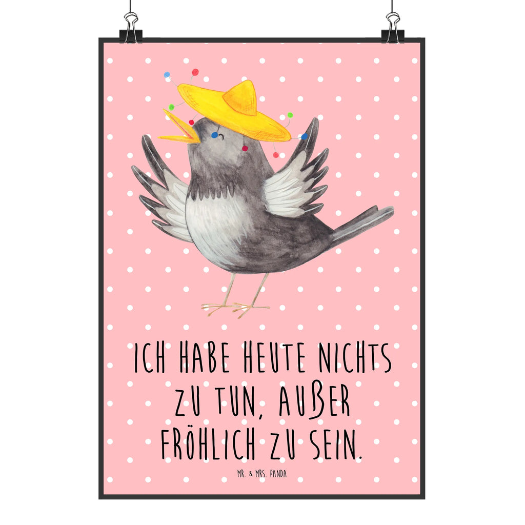 Plakat kruk Sombrero Bild, Poster, Wandschmuck, Wandbild, Design Poster, Wanddeko Bild, wanddruck, Deko Poster, Plakat, grafikposter, kunstdruck poster, Wandposter, kunstposter, wanddeko, wandkunst, Designposter, Panda Poster, Wanddekoration, Posterdruck, Mr. & Mrs. Panda Poster, typografie poster, Kunstdruck, drucke, Deko Bild, Tiermotive, Gute Laune, Lustige Sprüche, Tiere, Motivation, Froh, glücklich sein, Vögel, Glück Spruch, Elster, Spruch Positiv, Fröhlich sein, Rabe, Vogel