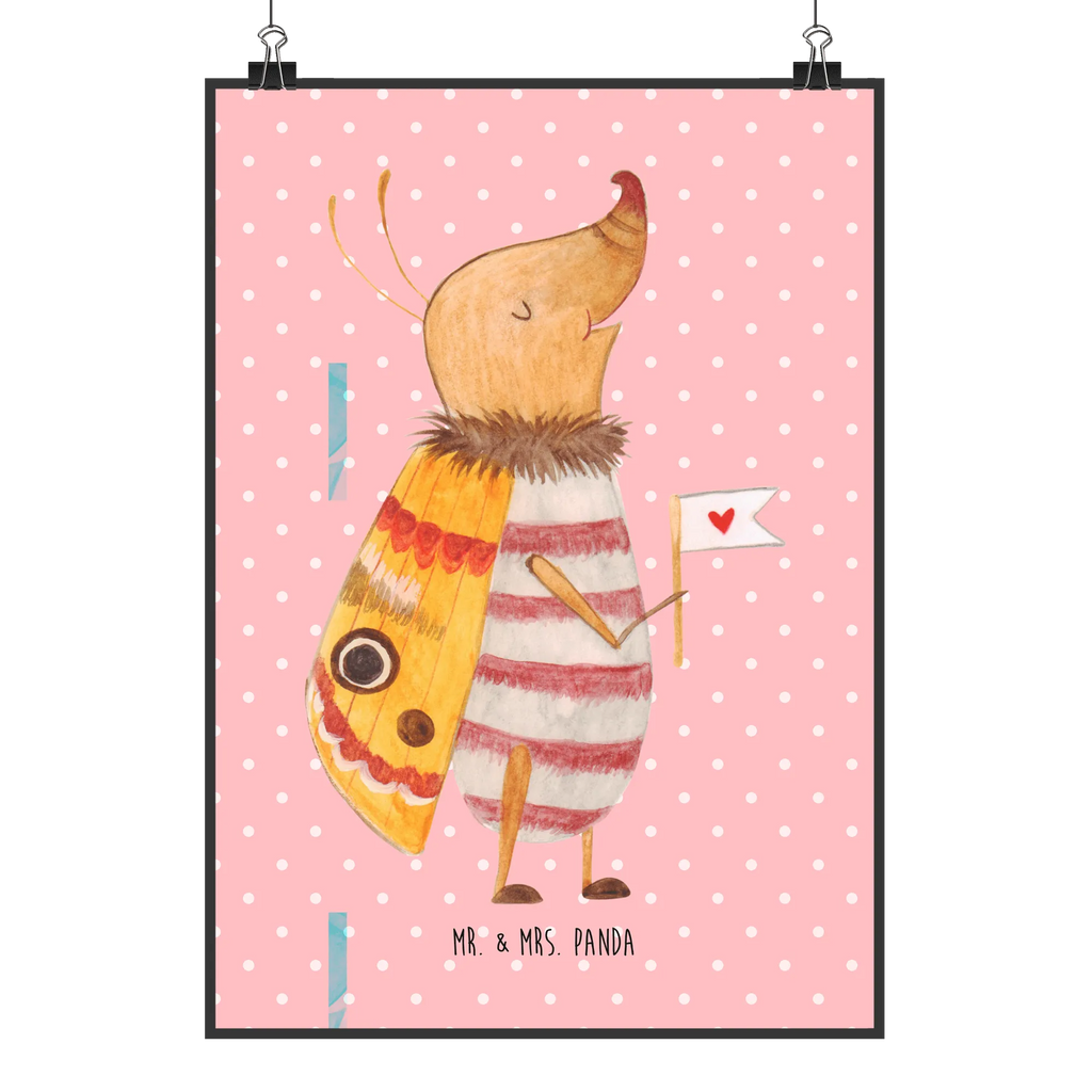 Plakat ćma mała flaga Küchenposter, Mr. & Mrs. Panda Poster, Handgemaltes Poster, Kinderposter, Wanddeko, Kunstdruck, Bild, Raumdekoration, Wandposter, Posterdruck, Designposter, Poster, Wanddeko Bild, Wanddekoration, Tiermotive, Gute Laune, lustige Sprüche, Tiere, Spruch lustig, Käfer, Was kostet die Welt, Küche Deko, niedlich, Nachtfalter, Spruch witzig, süß