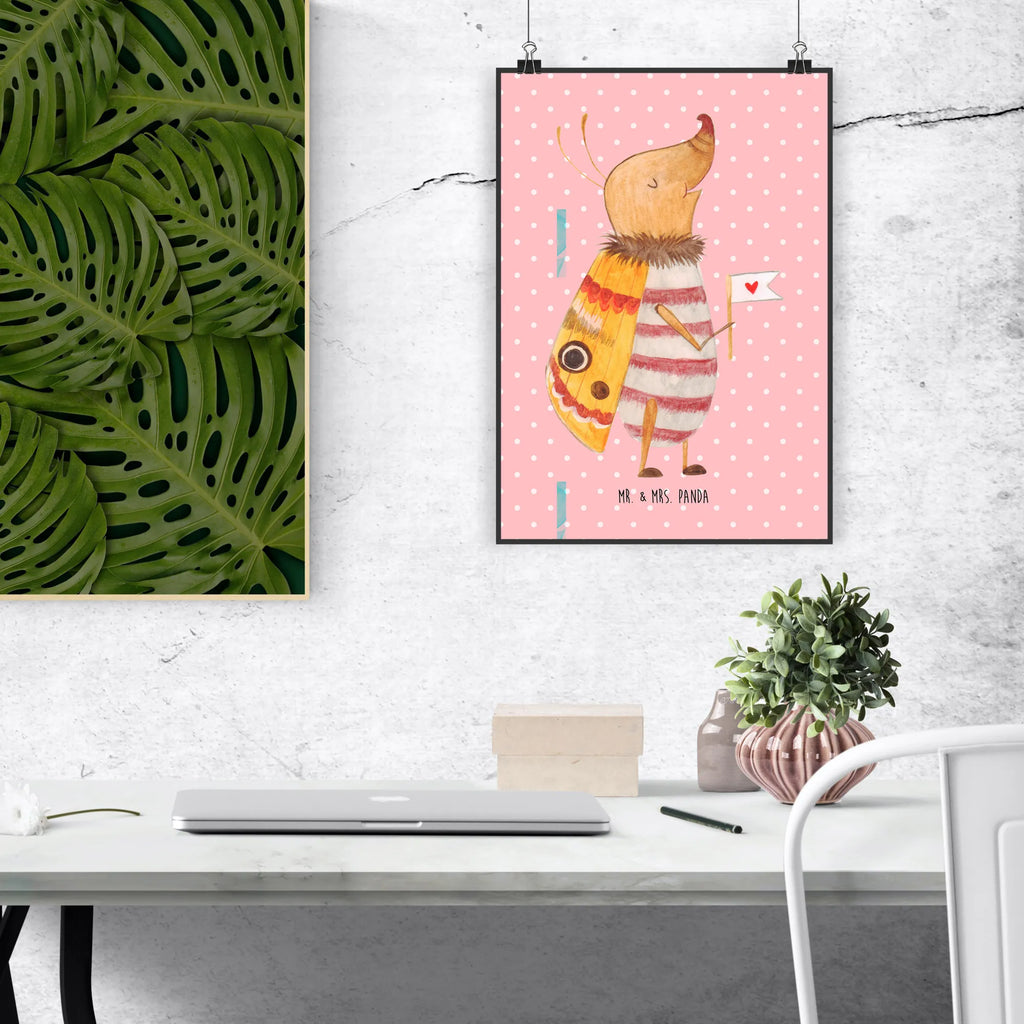 Plakat ćma mała flaga Küchenposter, Mr. & Mrs. Panda Poster, Handgemaltes Poster, Kinderposter, Wanddeko, Kunstdruck, Bild, Raumdekoration, Wandposter, Posterdruck, Designposter, Poster, Wanddeko Bild, Wanddekoration, Tiermotive, Gute Laune, lustige Sprüche, Tiere, Spruch lustig, Käfer, Was kostet die Welt, Küche Deko, niedlich, Nachtfalter, Spruch witzig, süß