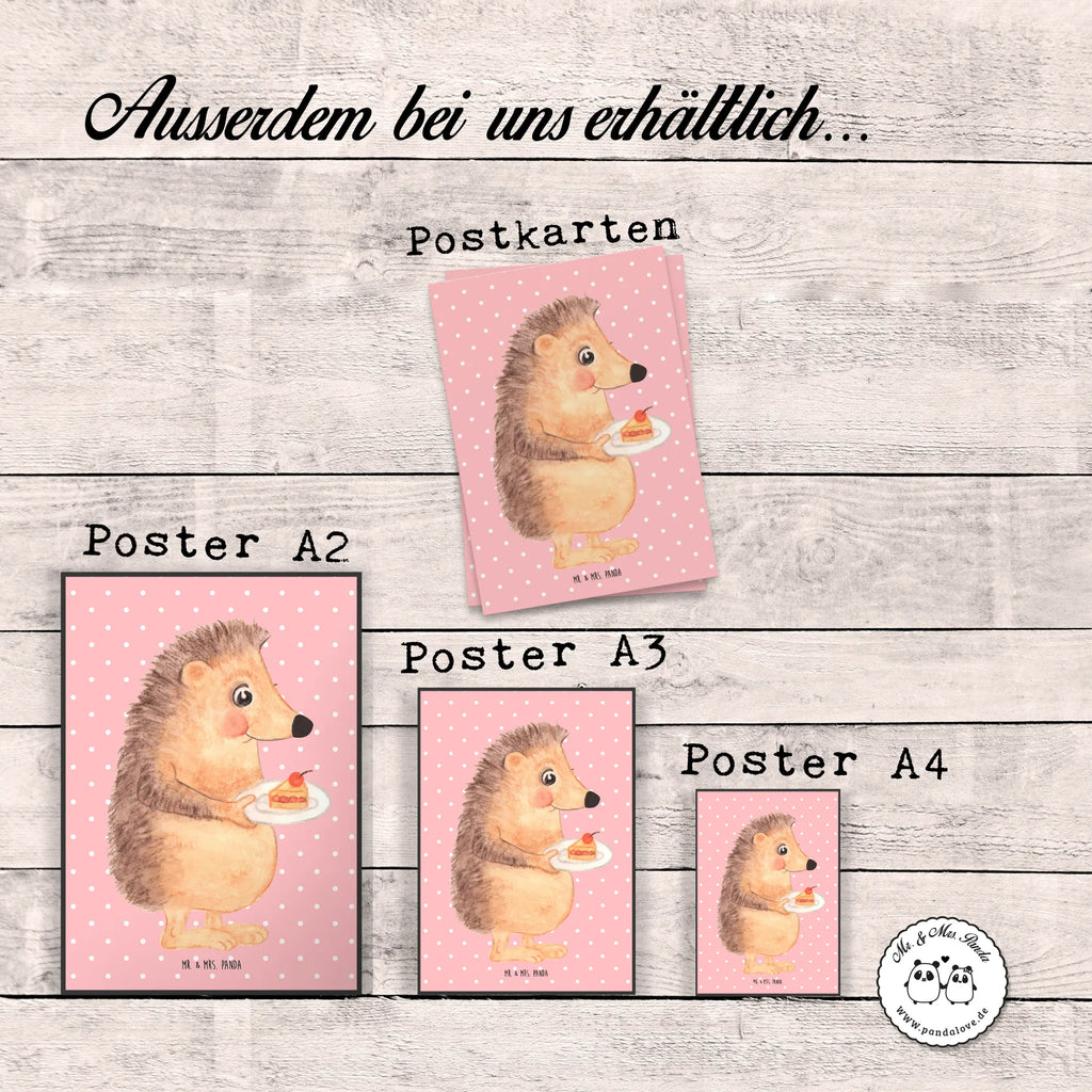 Poster Hedgehog piece of cake Wanddeko Bild, Mr. & Mrs. Panda Poster, Wanddeko, Wanddekoration, Designposter, Kinderposter, Raumdekoration, Kunstdruck, Wandposter, Handgemaltes Poster, Posterdruck, Küchenposter, Bild, Poster, Tiermotive, Gute Laune, lustige Sprüche, Tiere, Geburtstagskuchen, Einladung Party, Kuchen backen, Backen Geschenk, Torte, Kuchen, Essen Spruch, Igel