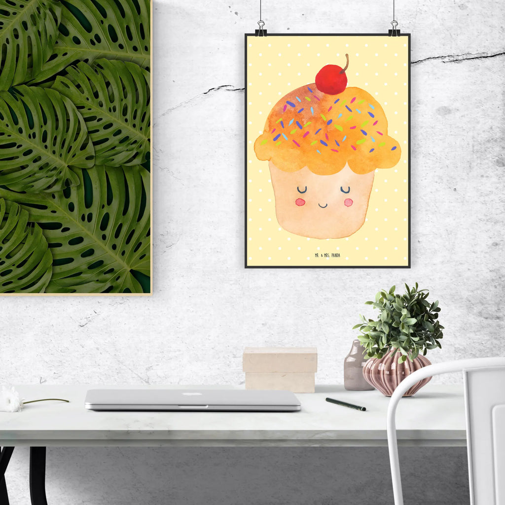 Poster Cupcake Wandschmuck, grafikposter, Wandposter, wanddeko, kunstdruck poster, Wanddeko Bild, Posterdruck, wandkunst, wanddruck, Designposter, Bild für Wand, kunstposter, Deko Bild, drucke, Plakat, Kunstdruck, kunst für die wand, Mr. & Mrs. Panda Poster, Wanddekoration, Wandbild, Bild, Poster, Gute Laune, Tiermotive, Tiere, Lustige Sprüche, Motivation Sprüche, Küche Spruch, Muffin, Cupcakes, Geschenk Koch, Küche Deko, Backen Geschenk, Wunder