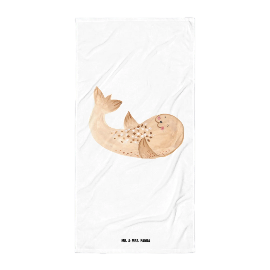 XL ręcznik kąpielowy foka Leżeć Motywy zwierzęce, dobra energia, zabawne powiedzonka, zwierzęta