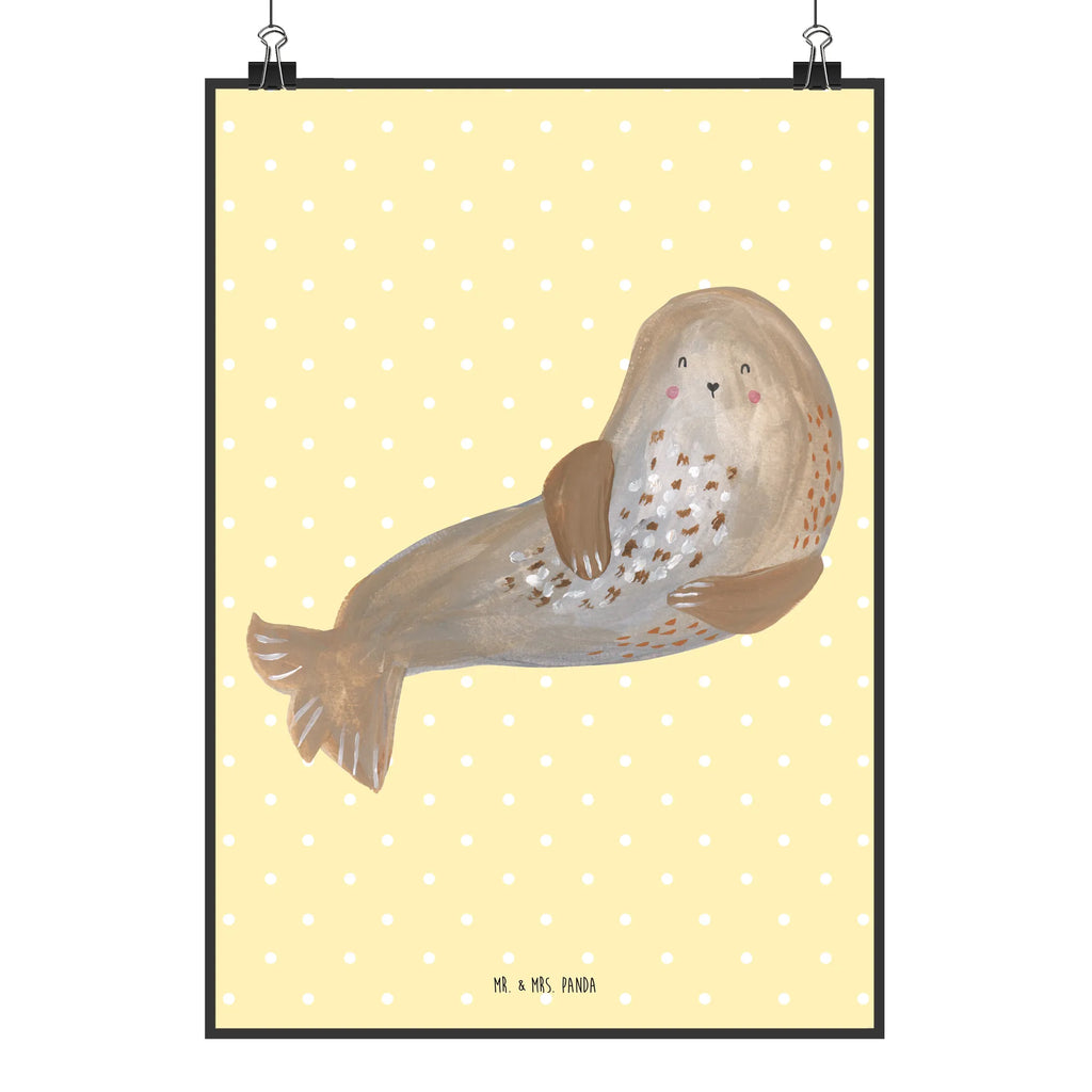 Poster seal Laugh Posterdruck, Deko Bild, Wandbild, Plakat, Wanddeko Bild, kunst für die wand, Mr. & Mrs. Panda Poster, Poster, wanddruck, Wandschmuck, grafikposter, Wanddekoration, kunstposter, Wandposter, drucke, wandkunst, wanddeko, kunstdruck poster, Bild, Designposter, Bild für Wand, Kunstdruck, Gute Laune, Tiermotive, Tiere, Lustige Sprüche, Meerestier, Ostsee, Robben, Strand, Robbe, Seehund, Nordsee