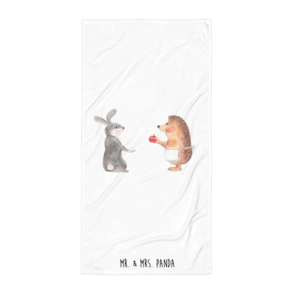 XL ręcznik kąpielowy królik jeż Motywy zwierzęce, dobra energia, zabawne powiedzonka, zwierzęta