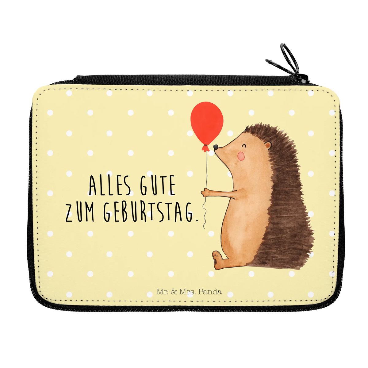 Leather folder Hedgehog balloon card, gift ideas, gifts, small animals, cute, cute animal motives, hand drawn, funny sayings, good mood, special gifts, animal lover, Birthday, Birthday Child, Balloon