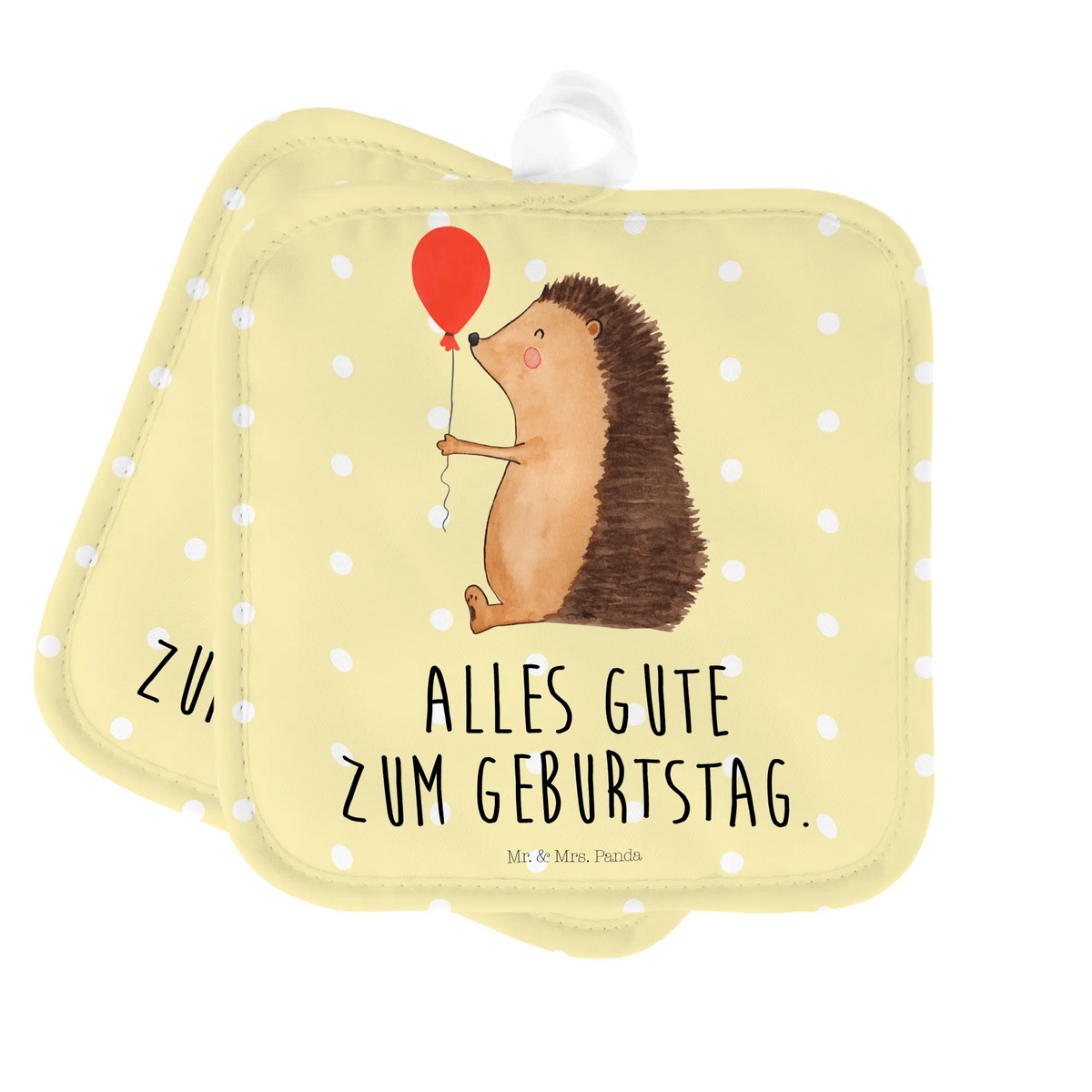 2-elementowy zestaw podkładek pod garnki jeż balon Motywy zwierzęce, dobra energia, zabawne powiedzonka, zwierzęta