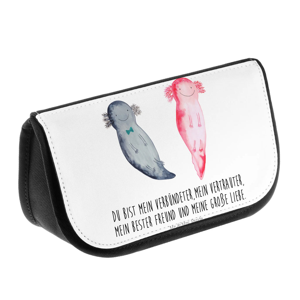 Cosmetics bag axolotl Girlfriend Toilet bag, Cosmetic bag, Make-up bag, Sludge bag, Bag, Cosmetics, Wallet, Mudflap case, Axolotl, Axelotl, marine animals, Mexican walking fish, salamander, axolotl, great love, proof of love, tail, valentine's day, axolot, anniversary, amphibian, love, husband, fiancé, friend