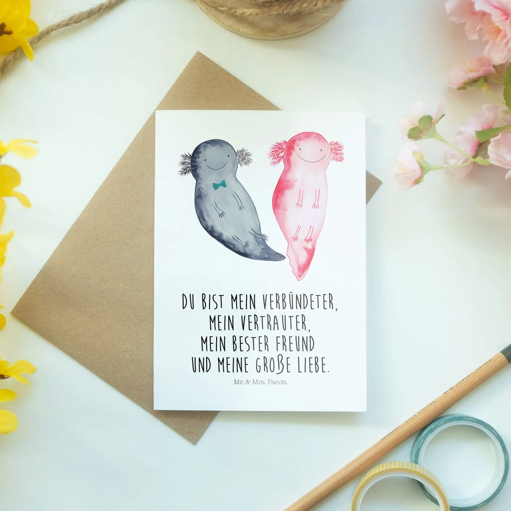 Greetings card axolotl Girlfriend vatertagskarte, einladungskarten, osterkarten, kommunionskarte, Glückwunschkarte, Beileidskarte, spruchkarte, hochzeitskarten, firmungskarte, genesungskarte, osterkarte, babykarte, Klappkarte, dankeskarten, abiturkarte, neujahrskarte, Grußkarten, Grußkarte, valentinstagskarte, jubiläumskarte, Motivkarte, glückwunschkarten, weihnachtskarten, Axolotl, Molch, Verlobter, Schwanzlurch, Lurch, Liebesbeweis, Ehemann, Lurche, Freund, Große Liebe, Jahrestag, Liebe, Axolot, Valentinstag