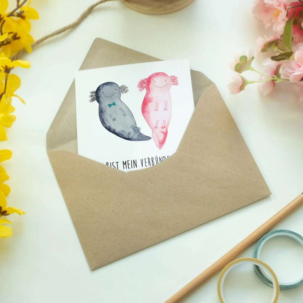 Greetings card axolotl Girlfriend vatertagskarte, einladungskarten, osterkarten, kommunionskarte, Glückwunschkarte, Beileidskarte, spruchkarte, hochzeitskarten, firmungskarte, genesungskarte, osterkarte, babykarte, Klappkarte, dankeskarten, abiturkarte, neujahrskarte, Grußkarten, Grußkarte, valentinstagskarte, jubiläumskarte, Motivkarte, glückwunschkarten, weihnachtskarten, Axolotl, Molch, Verlobter, Schwanzlurch, Lurch, Liebesbeweis, Ehemann, Lurche, Freund, Große Liebe, Jahrestag, Liebe, Axolot, Valentinstag