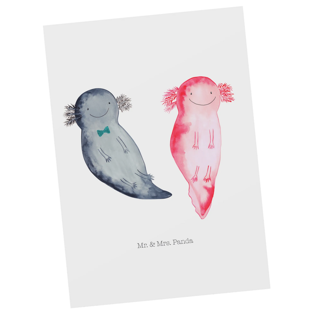 Pocztówka Axolotl Przyjaciółka Axolotl, Molch