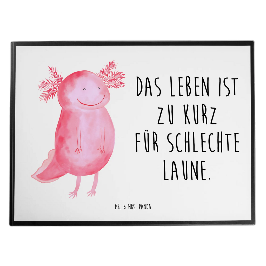 Schreibtischunterlage Axolotl Glücklich Schreibtischunterlage Groß, Schreibtisch Unterlagen, Schreibtischauflage, Schreibwaren, Bürobedarf, Büroartikel, Schreibunterlage, Axolotl, Molch, gute Laune, Motivation, Axolot, Lurche, Schwanzlurch, Lurch
