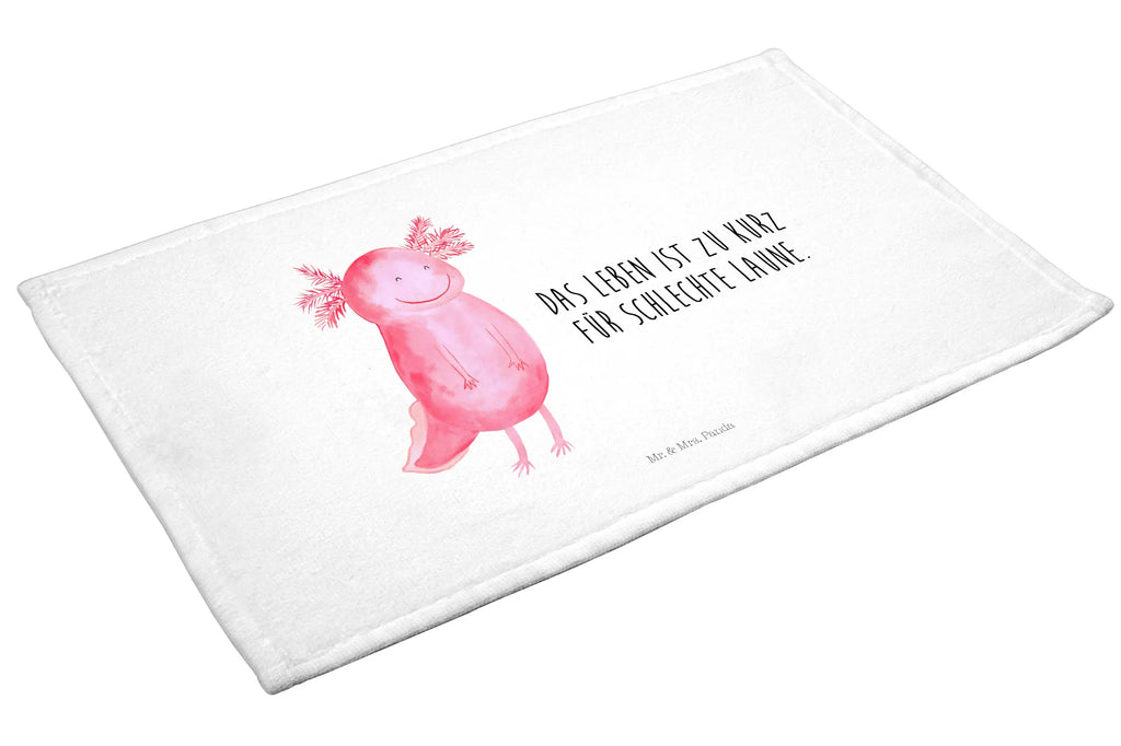 Hand towel axolotl Happy Towel, bathroom, children, big, towels, baby, bath towel, Axolotl, Axelotl, marine animals, Mexican walking fish, salamander, amphibian, axolot, good mood, tail, motivation, axolotl