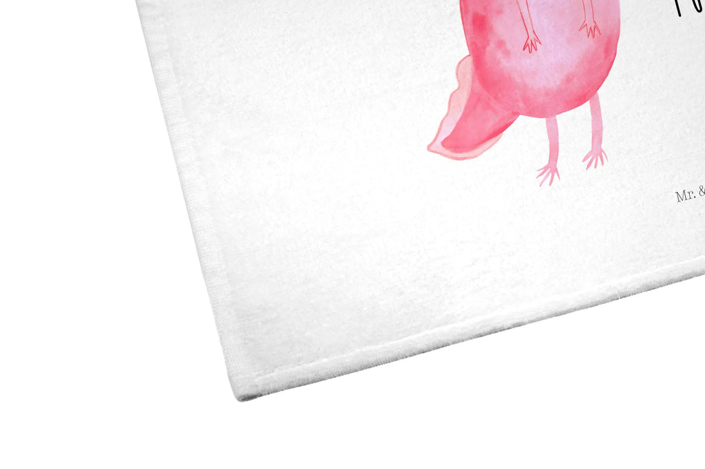Hand towel axolotl Happy Towel, bathroom, children, big, towels, baby, bath towel, Axolotl, Axelotl, marine animals, Mexican walking fish, salamander, amphibian, axolot, good mood, tail, motivation, axolotl