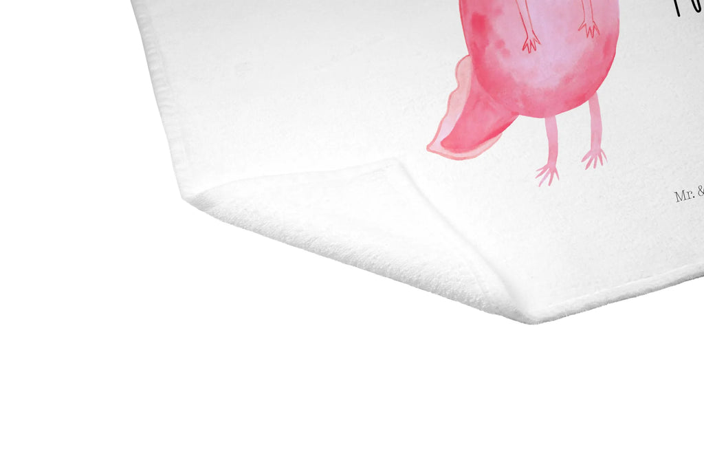 Hand towel axolotl Happy Towel, bathroom, children, big, towels, baby, bath towel, Axolotl, Axelotl, marine animals, Mexican walking fish, salamander, amphibian, axolot, good mood, tail, motivation, axolotl