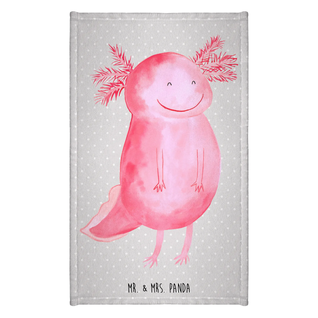Hand towel axolotl Happy Towel, bathroom, children, big, towels, baby, bath towel, Axolotl, Axelotl, marine animals, Mexican walking fish, salamander, amphibian, axolot, good mood, tail, motivation, axolotl