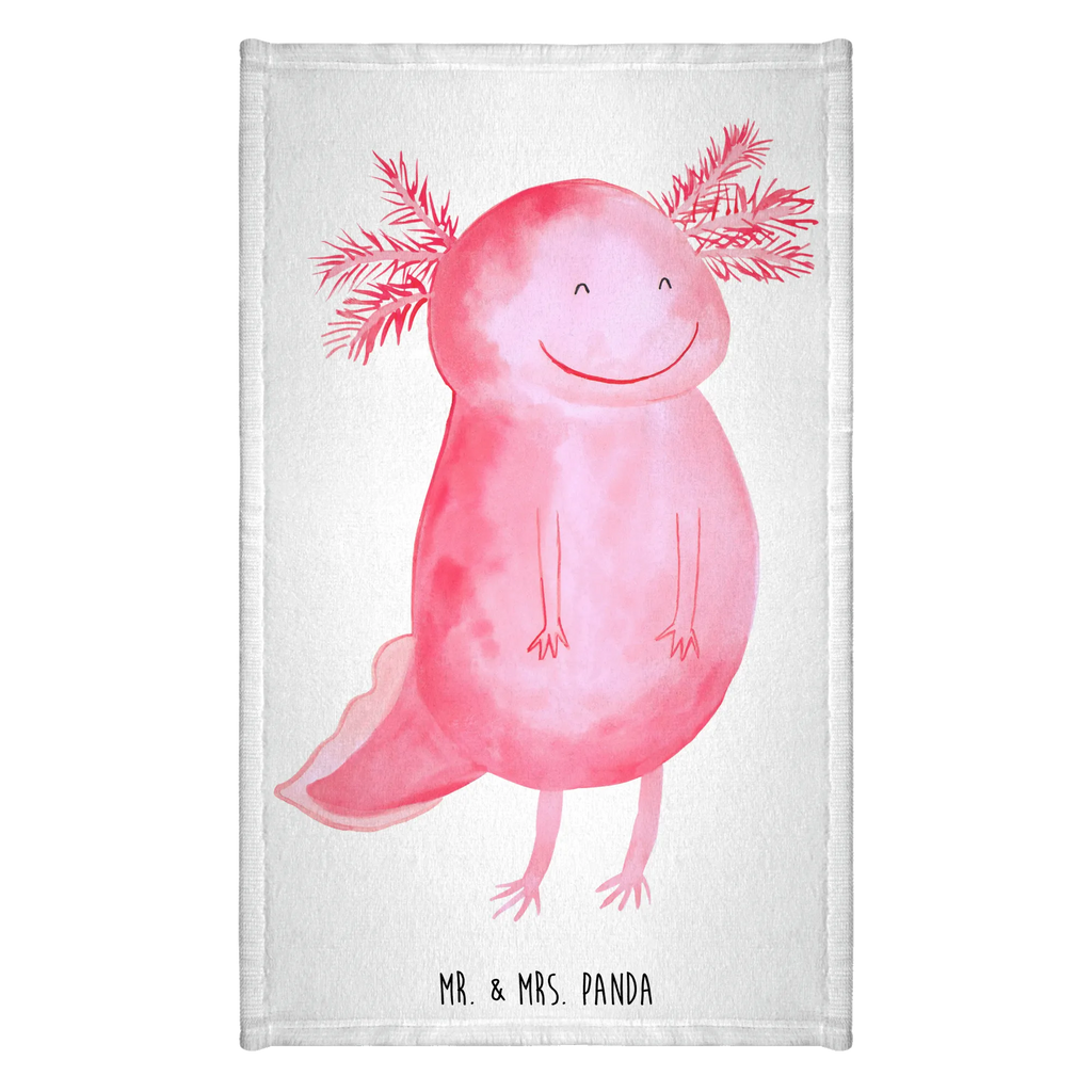 Hand towel axolotl Happy Towel, bathroom, children, big, towels, baby, bath towel, Axolotl, Axelotl, marine animals, Mexican walking fish, salamander, amphibian, axolot, good mood, tail, motivation, axolotl