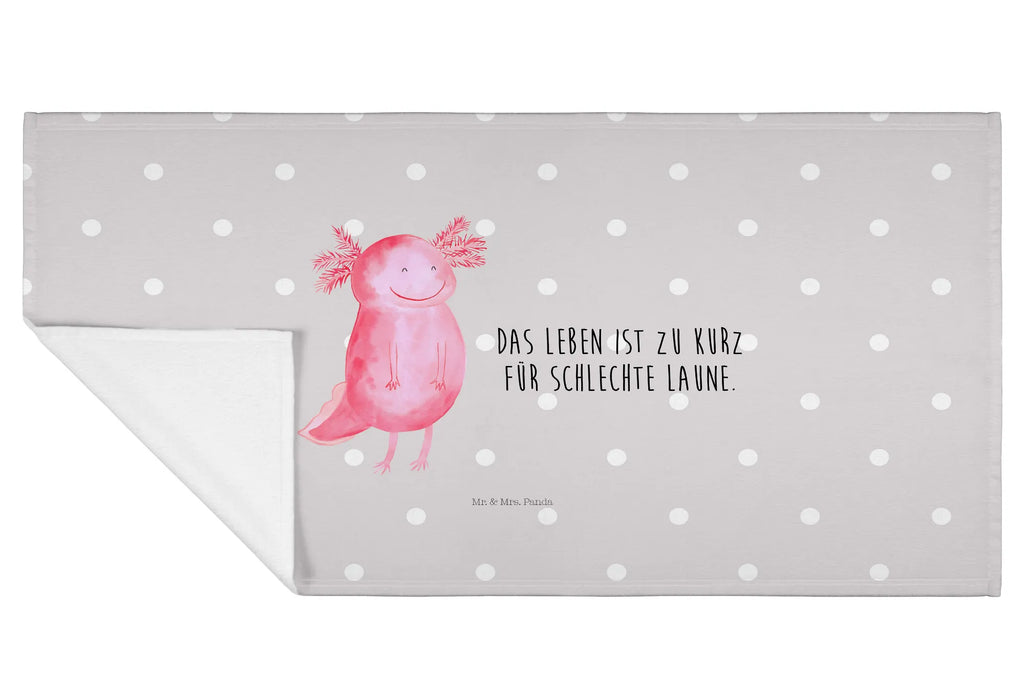 Hand towel axolotl Happy Towel, bathroom, children, big, towels, baby, bath towel, Axolotl, Axelotl, marine animals, Mexican walking fish, salamander, amphibian, axolot, good mood, tail, motivation, axolotl