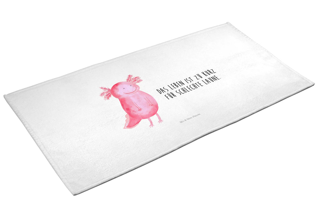 Hand towel axolotl Happy Towel, bathroom, children, big, towels, baby, bath towel, Axolotl, Axelotl, marine animals, Mexican walking fish, salamander, amphibian, axolot, good mood, tail, motivation, axolotl