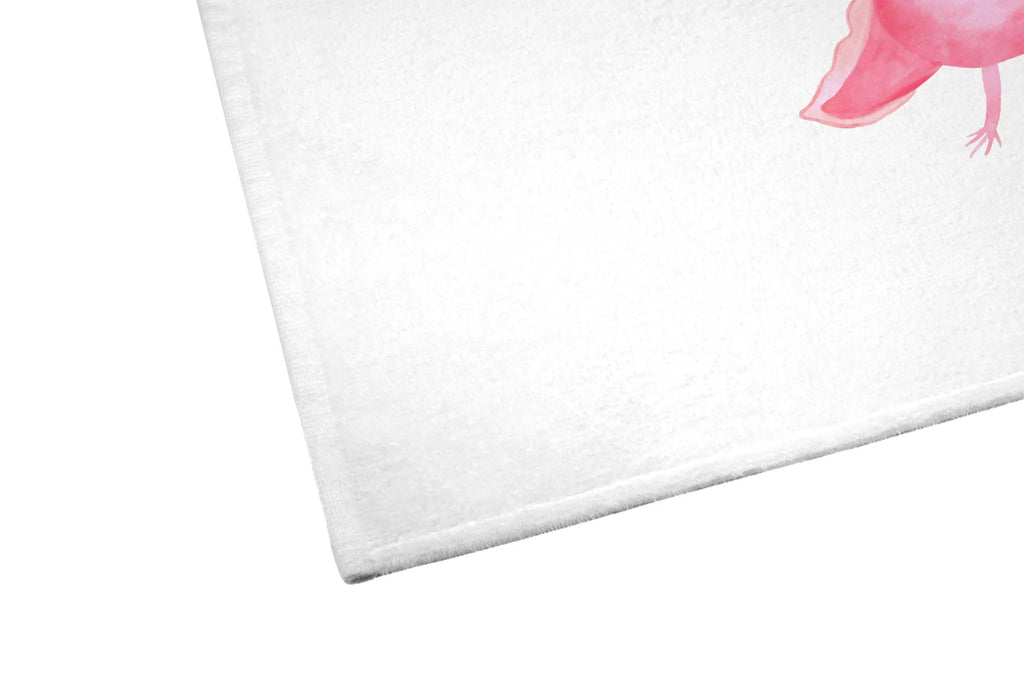 Hand towel axolotl Happy Towel, bathroom, children, big, towels, baby, bath towel, Axolotl, Axelotl, marine animals, Mexican walking fish, salamander, amphibian, axolot, good mood, tail, motivation, axolotl