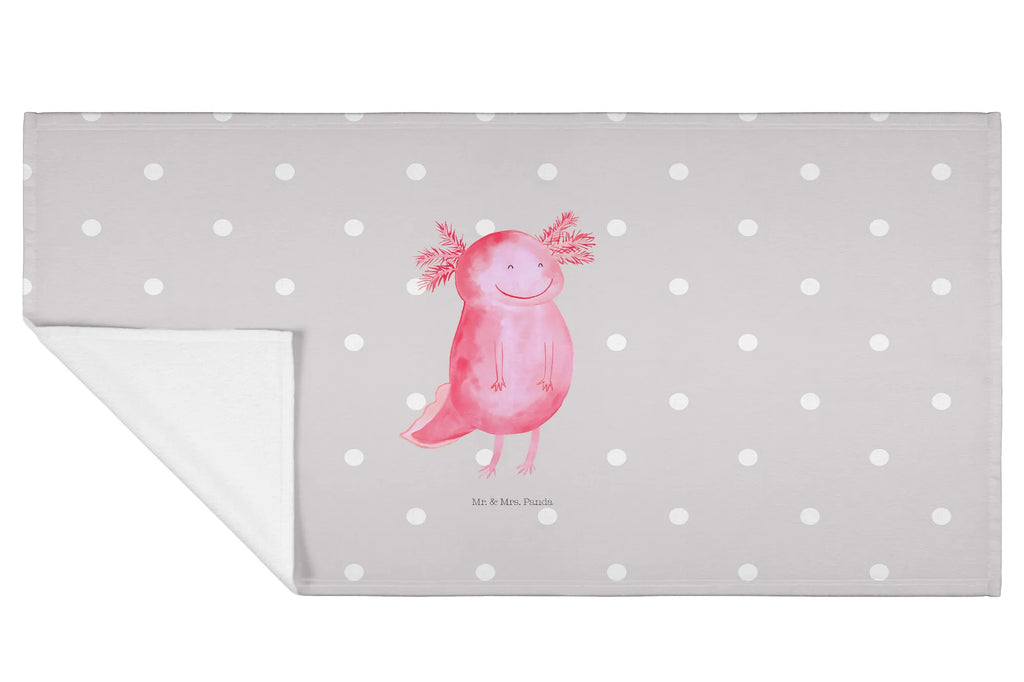 Hand towel axolotl Happy Towel, bathroom, children, big, towels, baby, bath towel, Axolotl, Axelotl, marine animals, Mexican walking fish, salamander, amphibian, axolot, good mood, tail, motivation, axolotl
