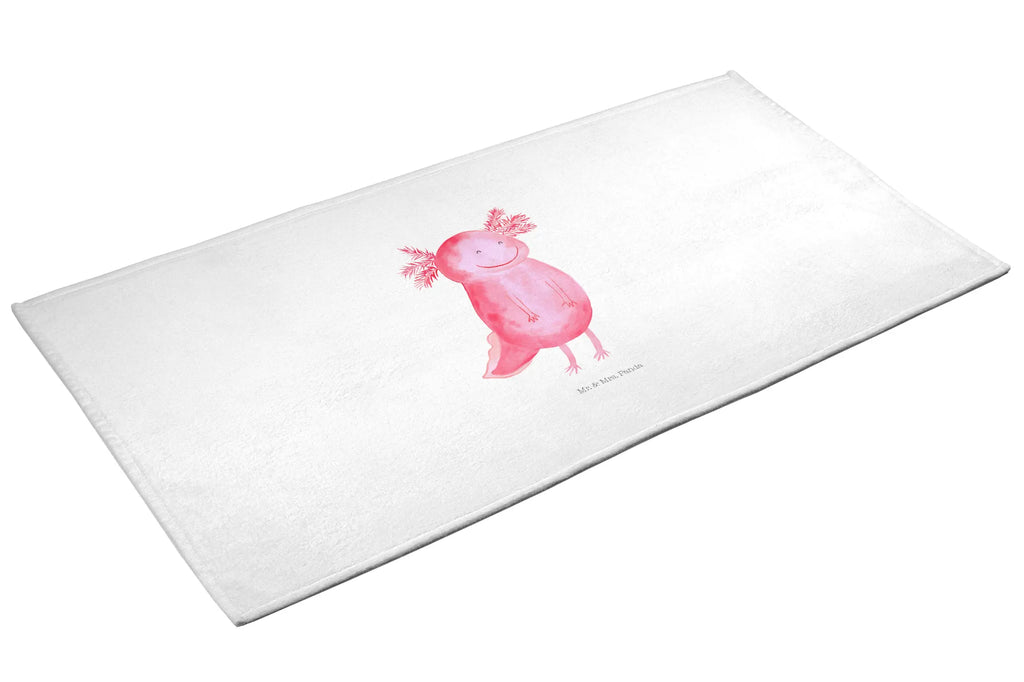 Hand towel axolotl Happy Towel, bathroom, children, big, towels, baby, bath towel, Axolotl, Axelotl, marine animals, Mexican walking fish, salamander, amphibian, axolot, good mood, tail, motivation, axolotl