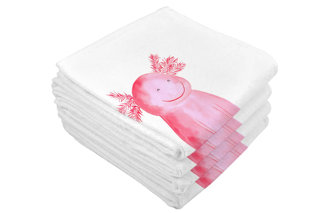 Hand towel axolotl Happy Towel, bathroom, children, big, towels, baby, bath towel, Axolotl, Axelotl, marine animals, Mexican walking fish, salamander, amphibian, axolot, good mood, tail, motivation, axolotl