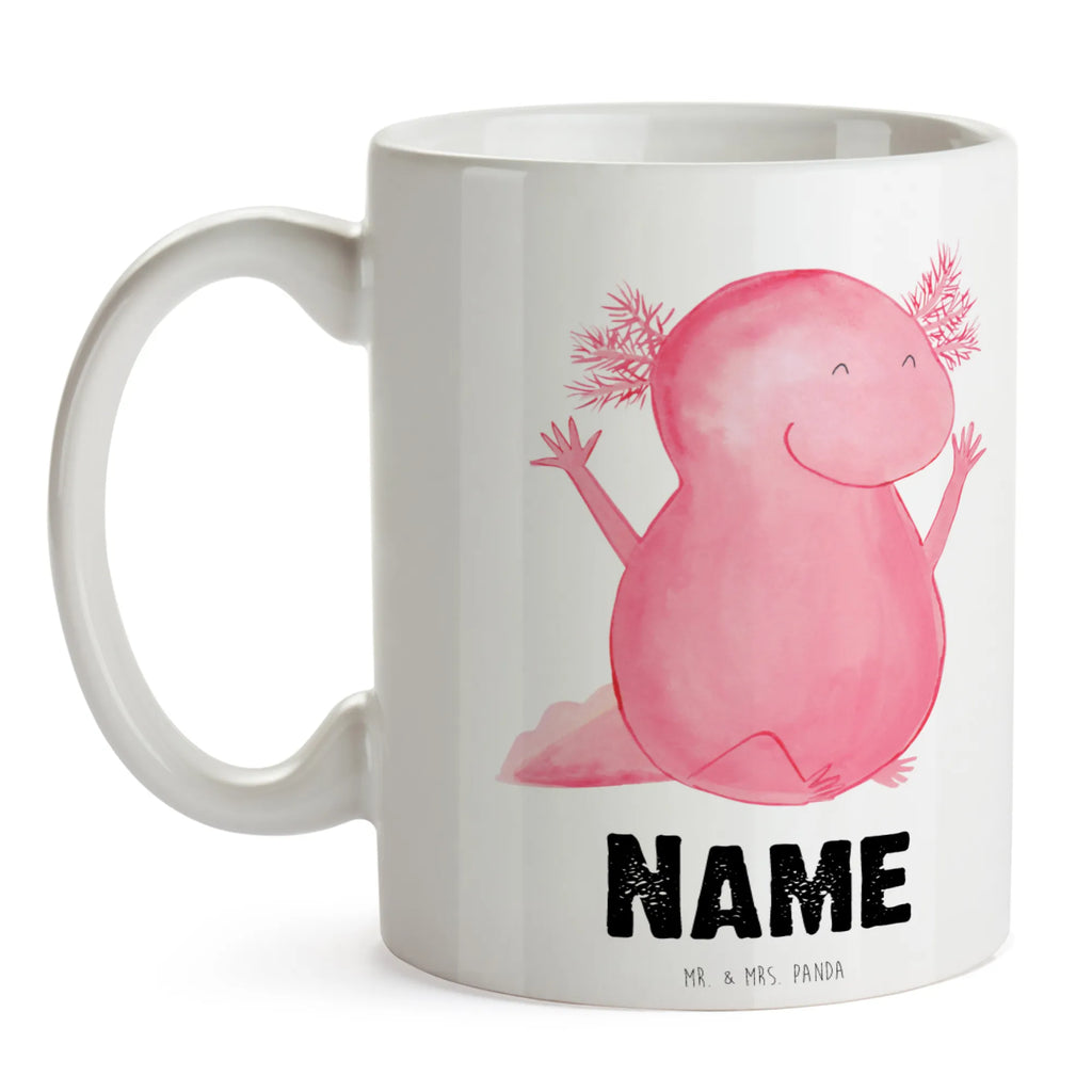 Personalisierte Tasse Axolotl Hurra Tasse mit Namen, Namenstasse, Drucken, Wunschname, Tasse, Personalisiert, Personalisierte Tasse, Namen, Axolotl, Molch, Axolot, Spaß, Lurch, Schwanzlurch, Lurche, Freude, Fröhlich, Motivation, Zufriedenheit